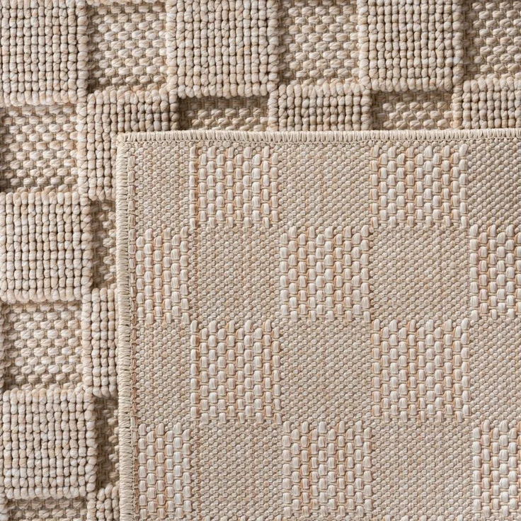 SIMPEX24 Designteppich Einfarbig Boucle Loop, Rund, Höhe: 7 mm, Teppich Wohnzimmer, Schlafzimmer, Gästezimmer – Bild 3