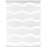 Lichtblick Sonnenschutzsysteme GmbH Doppelrollo Stockholm 45 cm x 150 cm (BxL) Weiß Duo Rollo in extravagantem Stil; Klemm- und schraubbar; Lichtdurchlässig und blickdicht
