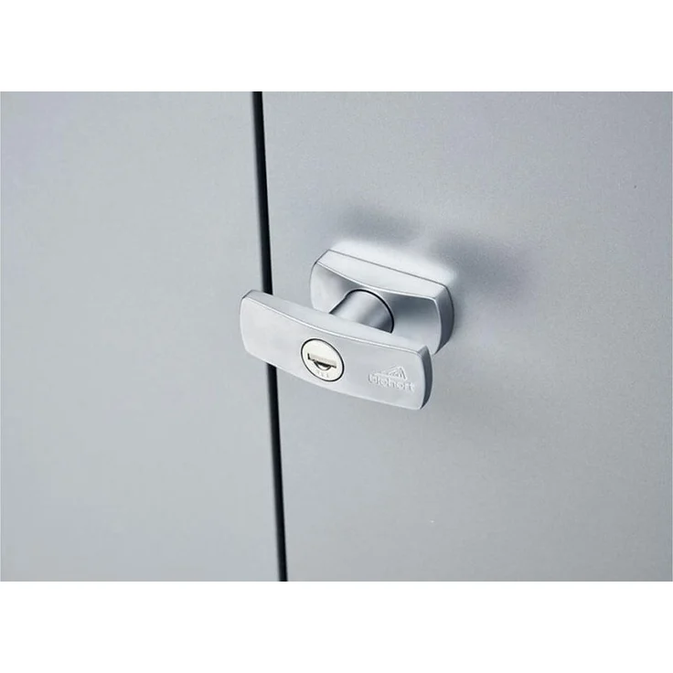 Biohort Terrassenschrank Romeo, M: 132 x 57 x 140 (b x t x h) cm, quarzgrau-metallic – Bild 6