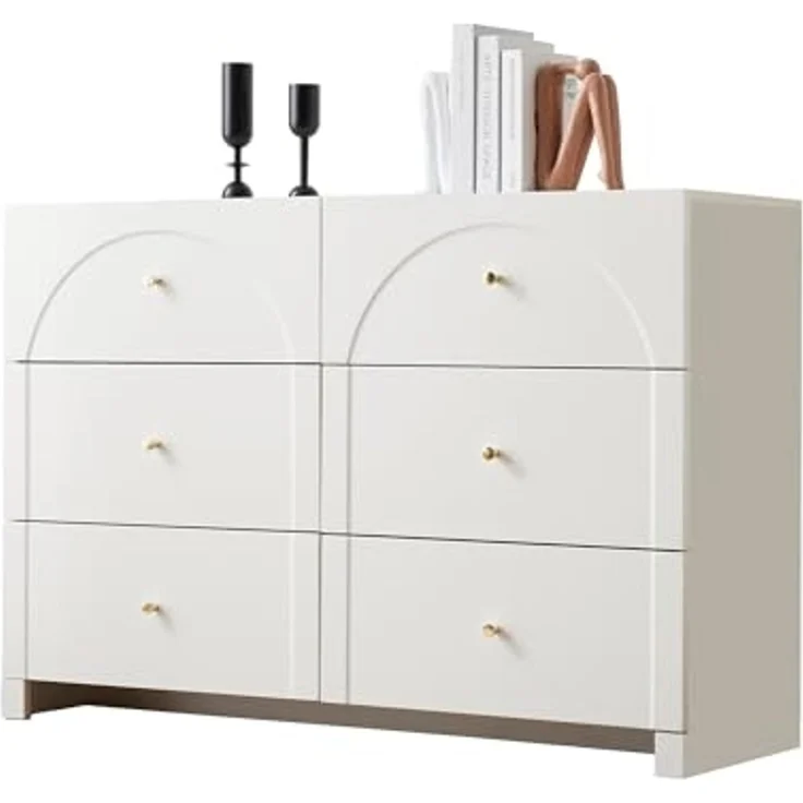 SOFTWEARY Kommode mit Schubladen (120/40/88 cm), Schubladenkommode, Mehrzweckschrank – Bild 1
