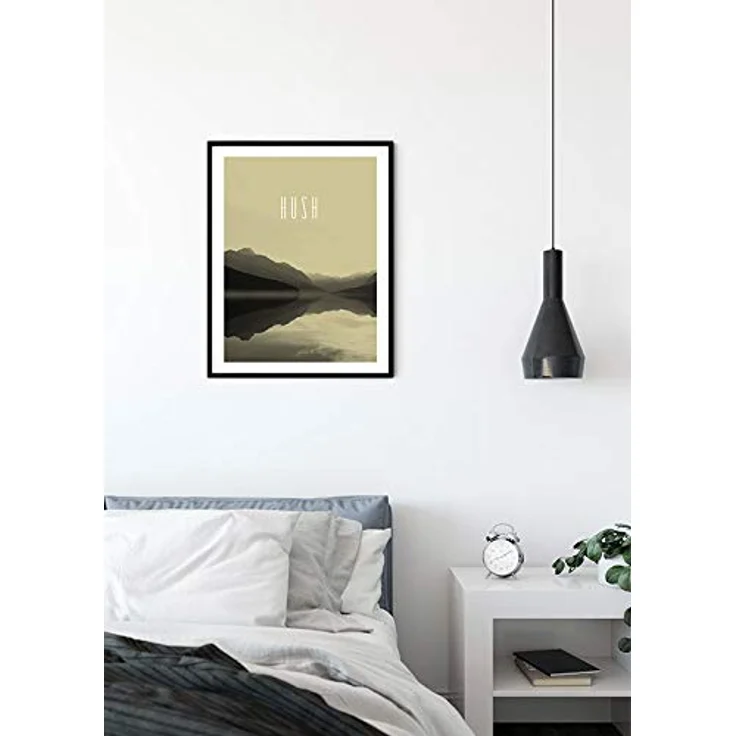 Komar Wandbild Word Lake Hush Sand, Poster 30 x 40 cm, seidenmatte Oberfläche, fotorealistischer Druck, ohne Rahmen, MADE IN GERMANY – Bild 3