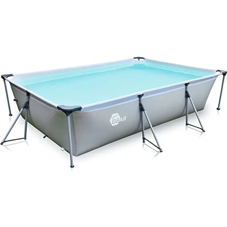yourGEAR Rechteckpool Pool 300x200x70 cm Gartenpool Planschbecken Familienpool Schwimmbecken – Bild 2