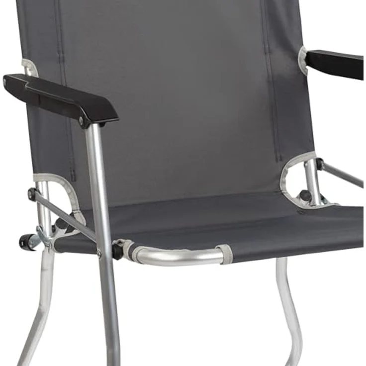 AKTIVE 52884 – Ultraleichter Camping-Klappstuhl | Hochstuhl 54 x 57 x 91 cm | Inklusive Anti-Roll-Stollen | Hohe Stabilität – Maximales Gewicht 110 kg | 600D Oxford-Gewebe – Größere Festigkeit und – Bild 6