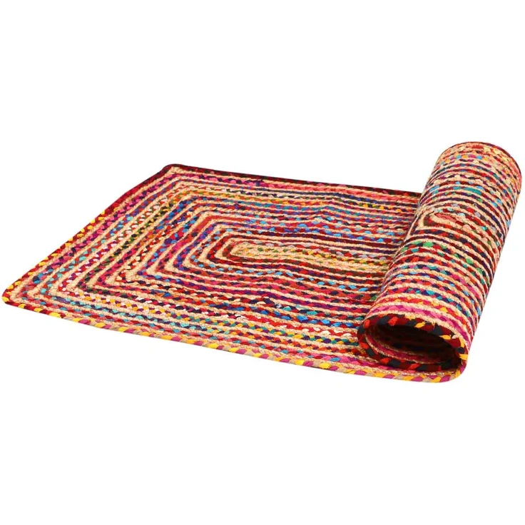 Jute Teppich Esha bunt 80x120 cm – Bild 3