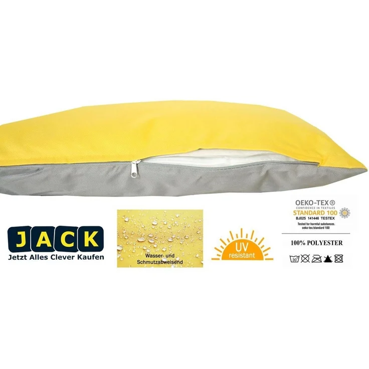 JACK Dekokissen JACK 2-farbiges Wende Outdoor Kissen 30x50 cm Dekokissen inkl. Füllung, mit Lotus-Effekt, Robust, Strapazierfähig, für Innen & Außen geeignet – Bild 2