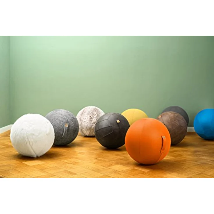 Sitting Ball Hocker Felt 150 l, Outdoor-Sitzsack mit waschbarem Bezug, Filzimitat, Beige – Bild 4