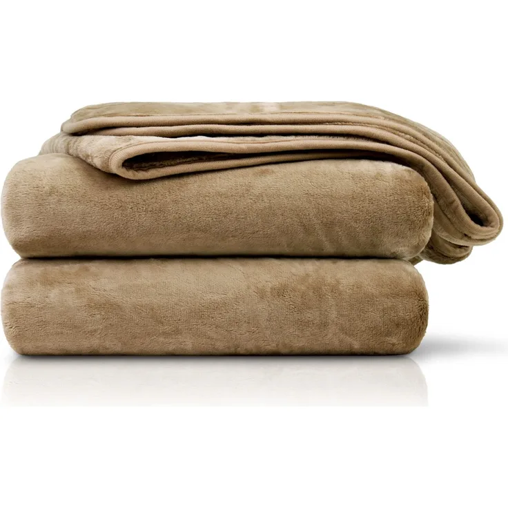 Amago - Kuscheldecke, Cashmere-Feeling, 180x220 cm - Taupe
