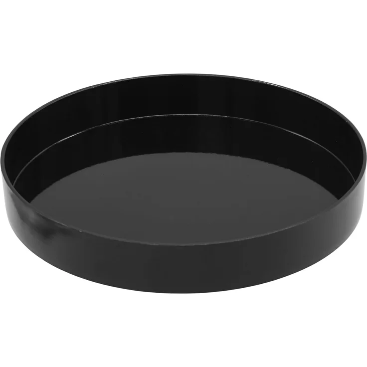 Spetebo Tablett Kerzentablett rund Dekotablett - 25 cm, Kunststoff, (Anzahl, 1-tlg, Stück), Vielseitig einsetzbar