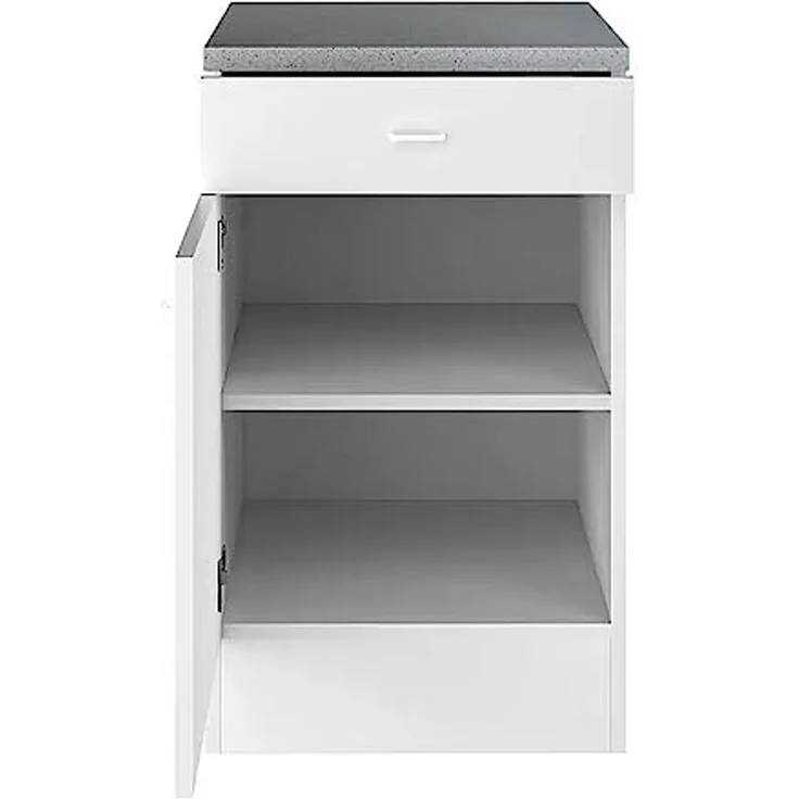 Flex-Well Unterschrank Küchenunterschrank 50 cm breit - Weiß – Modell Rapido – Bild 3