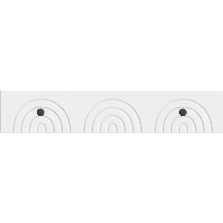 vidaXL Wandmontierter Beistelltisch Weiß 87,5 x 34,5 x 17 cm 898155 – Bild 5
