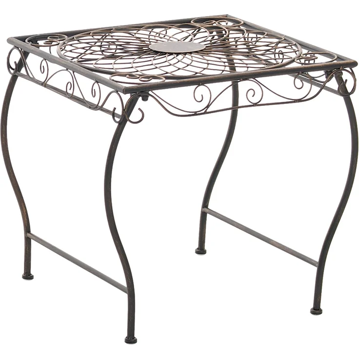 CLP Gartentisch Zarina, wasserabweisend, nostalgischer Beistelltisch im Jugendstil, bronze – Bild 1