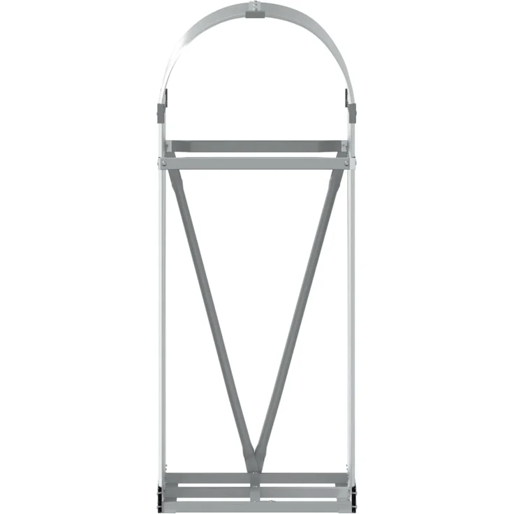 vidaXL Kaminholzunterstand Silbern 40x45x100 cm Verzinkter Stahl 364587 – Bild 3