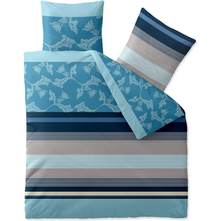 aqua-textil Bettwäsche Trend Bettgarnitur Renforcé Reißverschluss 200x220cm Isabis, Baumwolle, 3 teilig – Bild 1