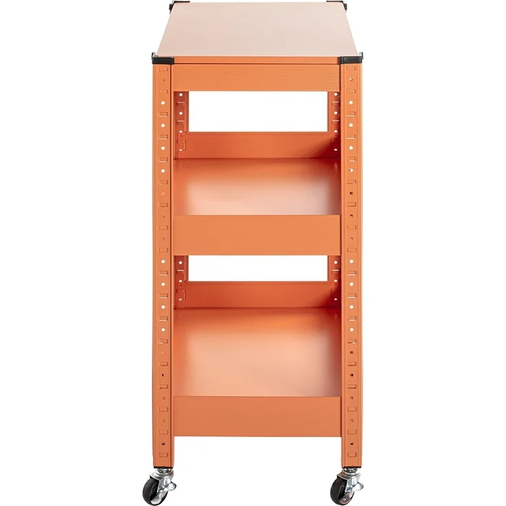 Servierwagen >55618< in orange, Metall - 50x75x32cm (BxHxT) – Bild 4