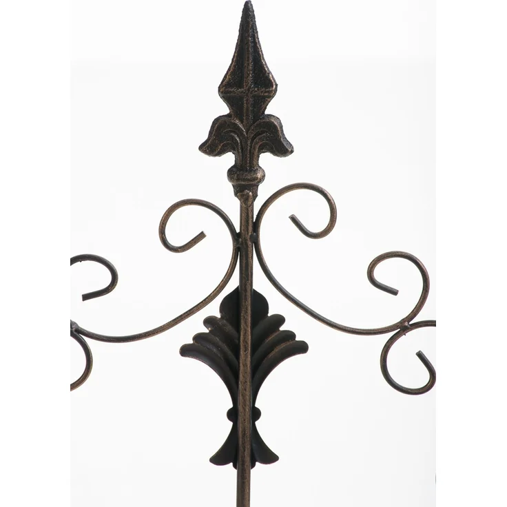 Rankgitter FALK - 35 x 1 x 122 cm, Metall, Bronze | Rankhilfe Kletterpflanzen Gartendekoration – Bild 4