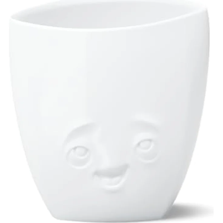 FIFTYEIGHT PRODUCTS Vase „Entzückt“, Porzellan, 21,5 cm, weiß, spülmaschinenfest und mikrowellengeeignet, Made in Germany – Bild 1