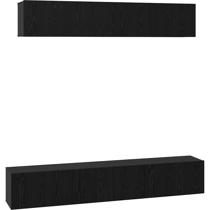 vidaXL TV-Schrankset 5 pcs Schwarz Eichen-Optik Holzwerkstoff 3393214 – Bild 1