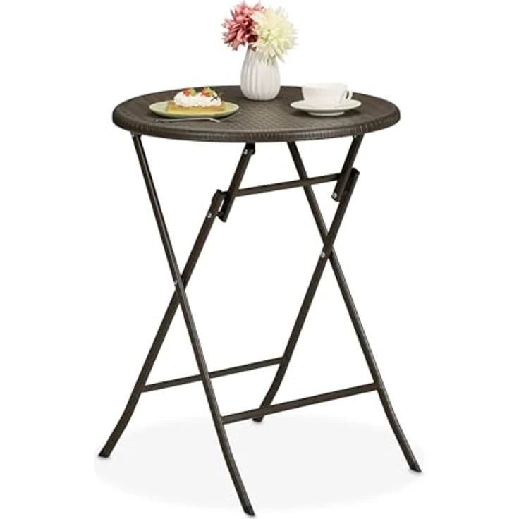 Runder Gartentisch in Rattan-Optik – Bild 2