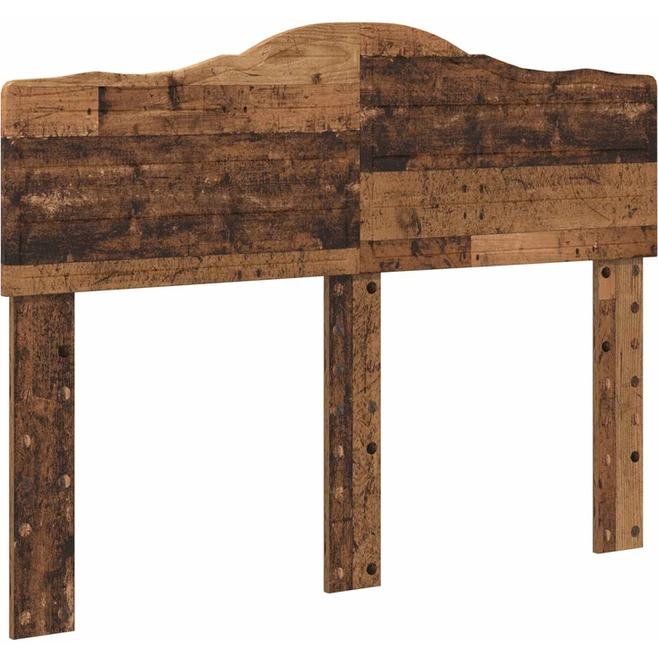 vidaXL Bettrahmen Altholz 135 x 190 cm Massives Kiefernholz 3412914 – Bild 5