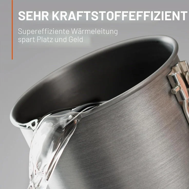 GSI Outdoors 50190 Topf Aluminium 1 1 l Grau Rot Aluminium – Bild 5