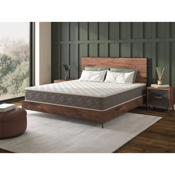 Talamo Italia - Amaltea-Doppelmatratze, Memory Foam-Matratze, ergonomische Matratze, milbenhemmende und hypoallergene Matratze, 100% Made in Italy, 140 x 190 x 21 cm – Bild 5