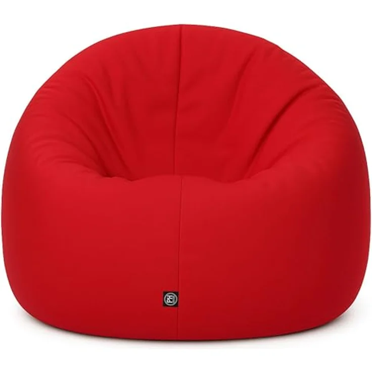 PATCH HOME 2-in-1 Sitzsack Sessel - Gaming Bean Bag mit Reißverschluss - Bereits befüllt, Ergonomisch & Robust für Kinder & Erwachsene - Indoor & Outdoor, Wetterfest (Rot, 155cm) – Bild 7