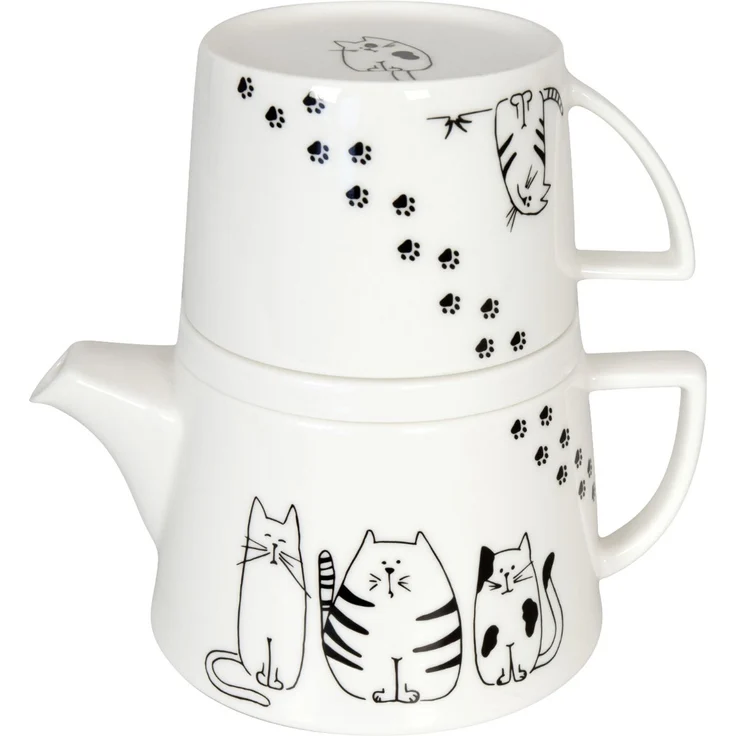 KÖNITZ TEA FOR ME - FUNNY CATS - Teebereiter Set / Tekanne – Bild 2