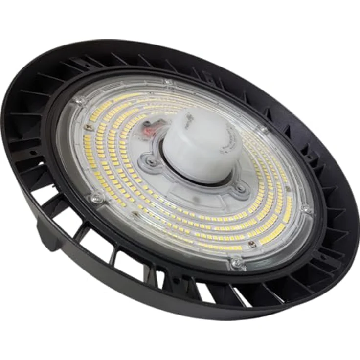 Berger & Schröter LED Strahler UFO High Bay Light 100 W, 12000 Lumen, 6000 K Weißlicht, IP66, Bewegungssensor, Schwarz – Bild 2