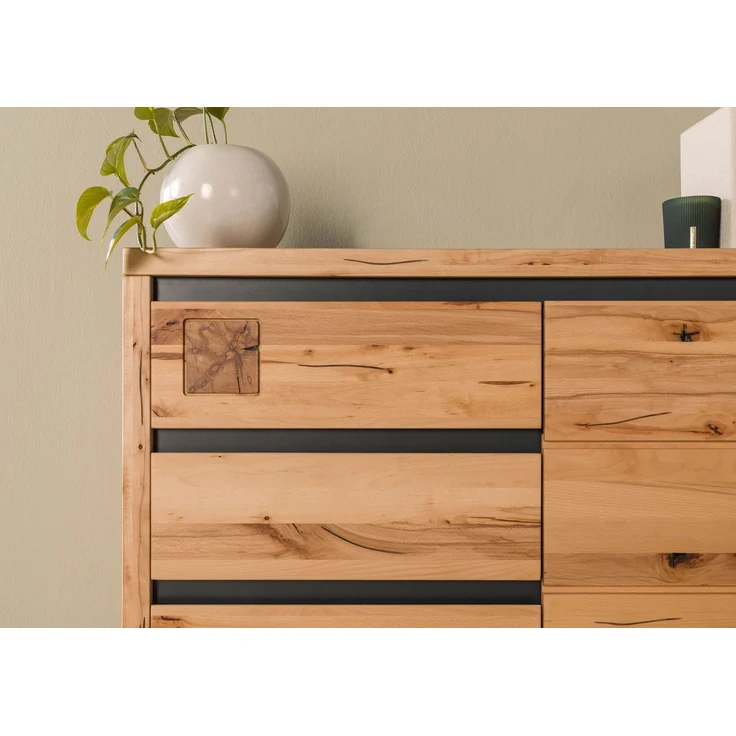 Sideboard Kernbuche 120x45x85 natur geölt VILLANDERS #110 – Bild 5