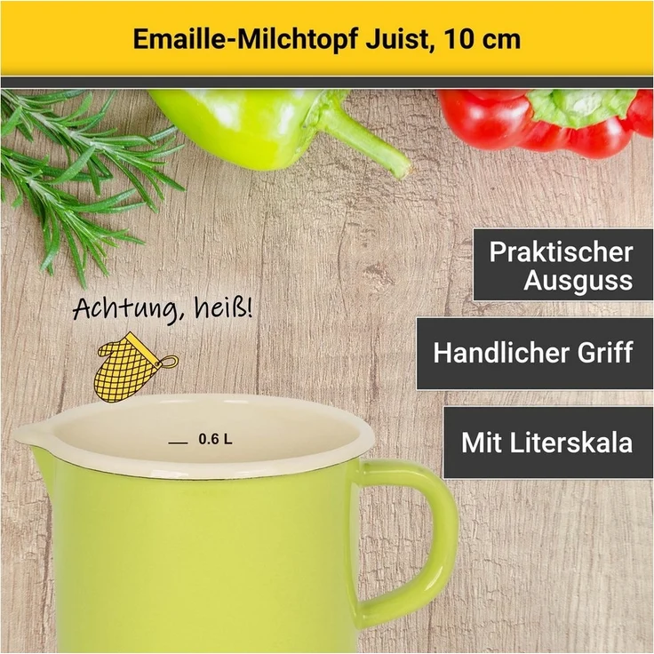 Krüger Milchtopf Juist, Emaille (1-tlg), Induktion – Bild 2