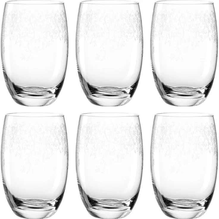 Leonardo Chateau Longdrinkglas 6er Set, Trinkglas, Wasserglas, Edles Glas mit Gravur, 350 ml, 35299 – Bild 1