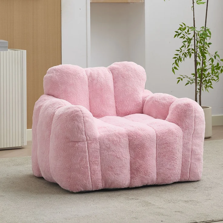 Love Bean Bag, Sitzsitz für Erwachsene, Ohne Montage sofort einsetzbar und leicht zu bewegen, geeignet für Wohnzimmer, Schlafzimmer und andere Umgebungen--Rosa--90x105x75cm--YOUDENOVA – Bild 4