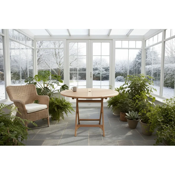 Teakholz Tisch SANANA 120cm – Bild 3
