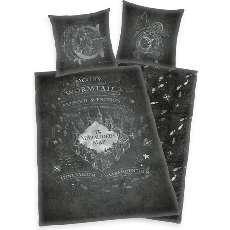 Herding Kinderbettwäsche Harry Potter Wende Bettwäsche Hogwarts 2tlg 135 x 200 cm 80 x 80 cm – Bild 3