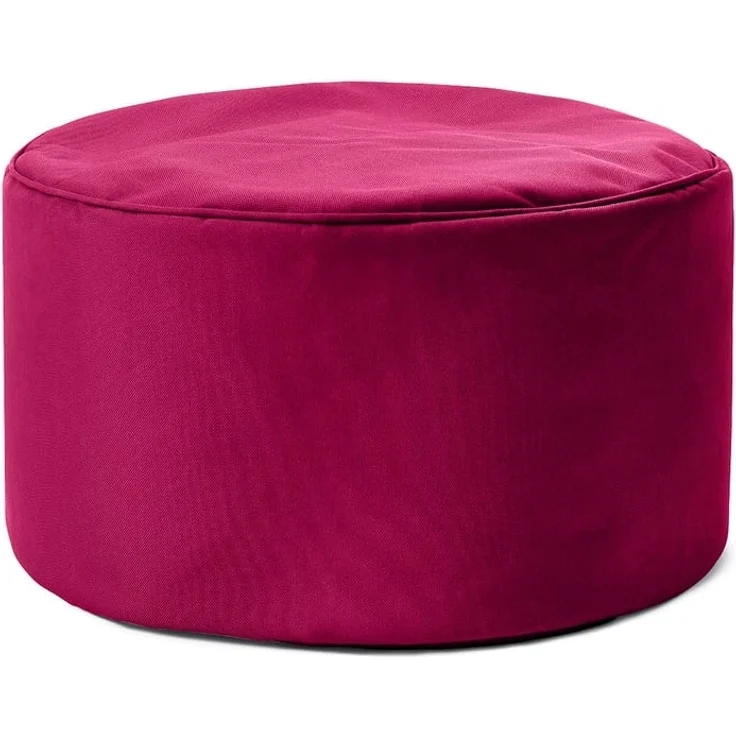 Lumaland Sitzsack-Hocker Pouf rund 50l weinrot – Bild 1