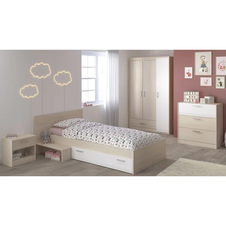 Parisot Kinderzimmer Charly in Akazie und weiß Jugendzimmer Set 4-tlg. – Bild 2