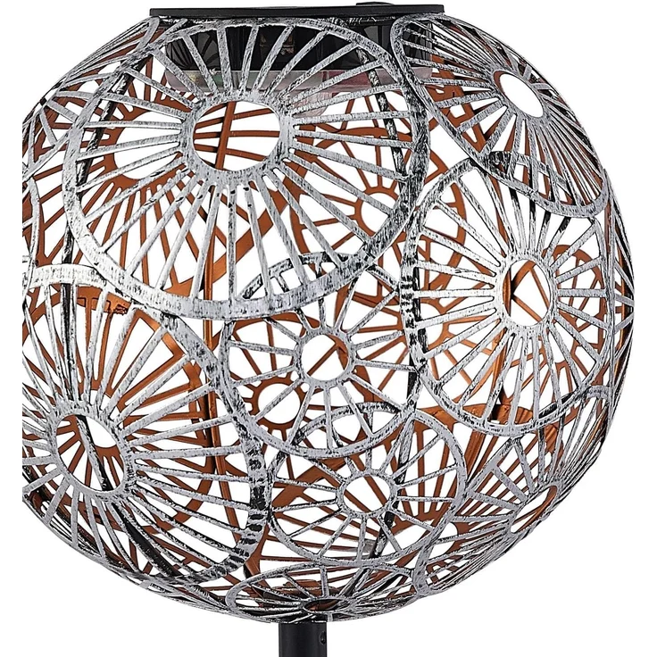 Lindby Außen-Stehlampe Vilani, LED, Metall, Alu warmweiß IP44, 3 x 0,06 W LED, warmweiß – Bild 8