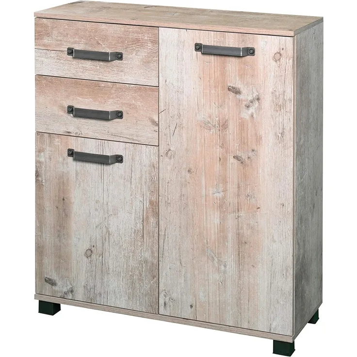 Schildmeyer Milan Kommode 134745, finduseiche Dekor, 32x80. 6x94. 8 cm