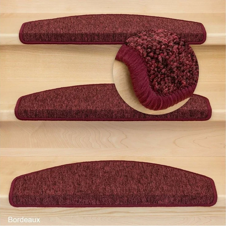 Metzker® Stufenmatte Stufenmatten Rambo New Halbrund SparSet - Bordeaux 15 Stück, halbrund, Höhe: 5 mm, 15 Stück im Set - Bordeaux – Bild 2