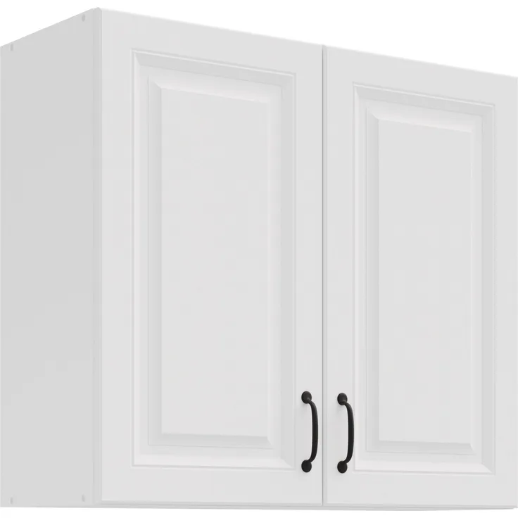 Hängeschrank 80 cm Stilo Weiß Küchenzeile Küchenblock Küche Landhaus Einbauküche