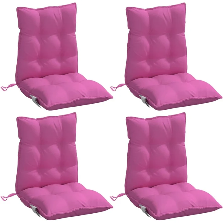 vidaXL Niedriglehner-Auflagen 4 Stk. Rosa Oxford-Gewebe 377732 – Bild 3
