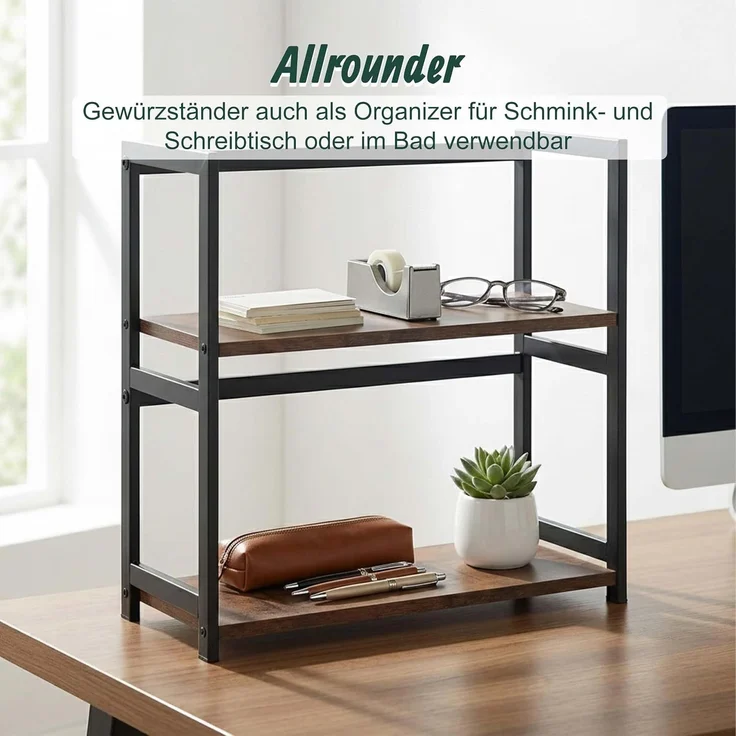Relaxdays Küchenregal Arbeitsplatte – Bild 7