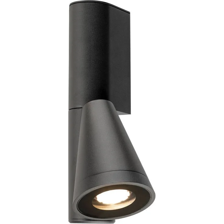 SLV T-TUBE, Wandaufbauleuchte, GU10, single, IP65, max. 10 W, schwarz - Stand-, Wand- und Deckenleuchten (Outdoor)