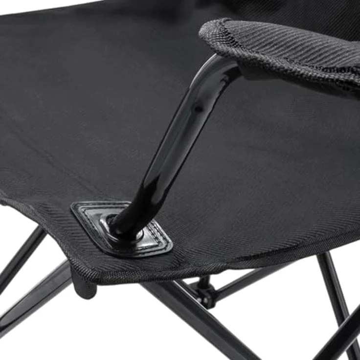 Spetebo Campingstuhl Sitzgruppe Tisch und 2 Stühle für Garten & Camping (3 tlg, 1 St), Outdoor Sitzgarnitur faltbar mit jeweils integriertem Getränkehalter – Bild 3