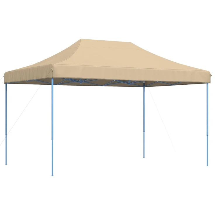 Partyzelt Faltbar, Gartenzelt Pop-Up Beige 440x292x315 cm – Bild 5