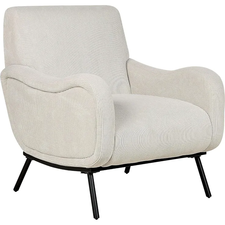 Sessel ALMIND Cord Hellgrau