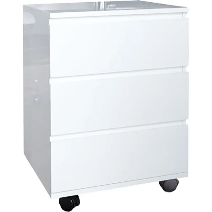 riess-ambiente Rollcontainer BIG DEAL 45cm weiß, Hochglanz