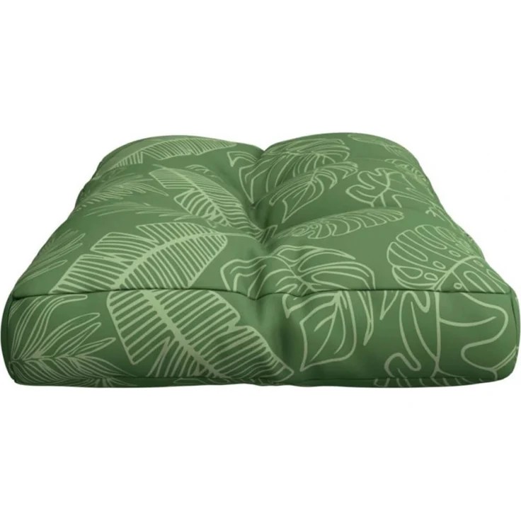 vidaXL Palettenkissen Blattmuster 80x40x12 cm Stoff 360620 – Bild 6