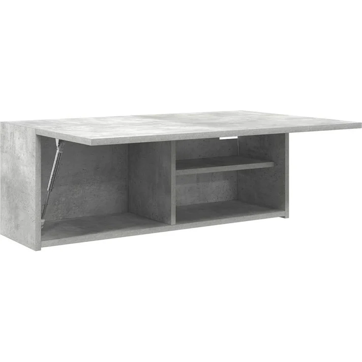 Bad-Wandschrank Betongrau 80 x 25 x 30 cm Holzwerkstoff – Bild 5