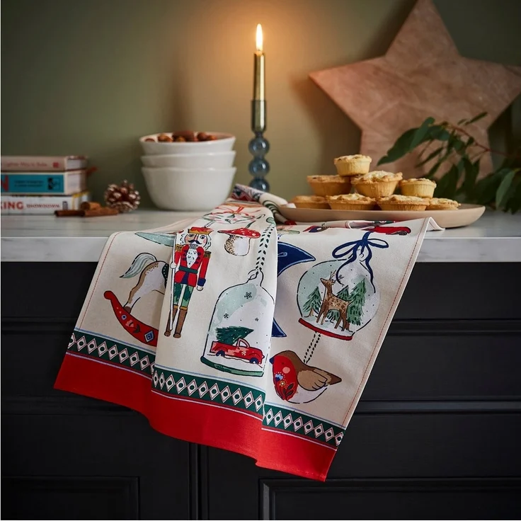 Ulster Weavers Geschirrtuch Christmas Ornaments, (1-tlg, 1-teilig), 100% Baumwolle 48x74cm Küchentuch – Bild 1